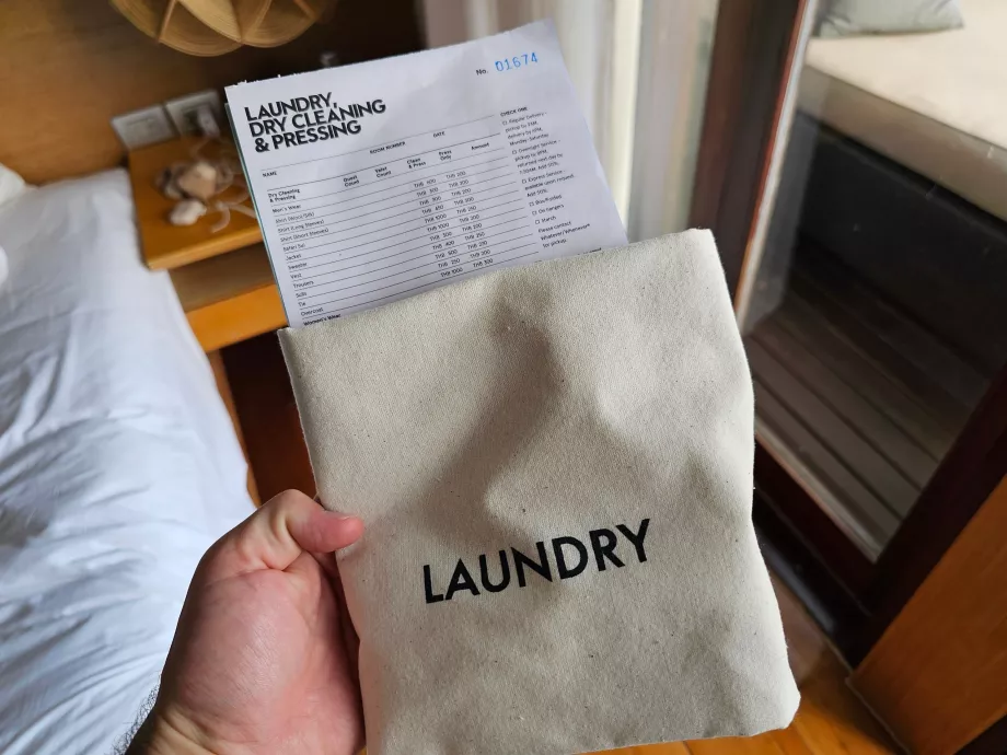 Serviço de lavandaria