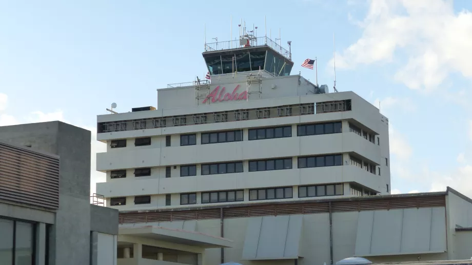 chegada pelo aeroporto de Honolulu
