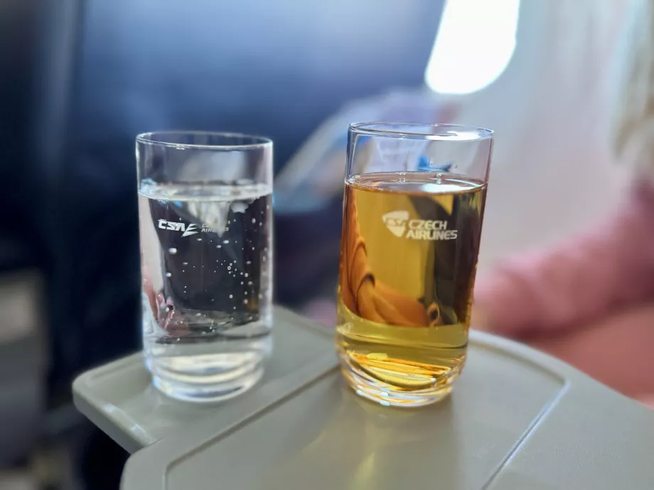 Copos de vidro Czech Airlines