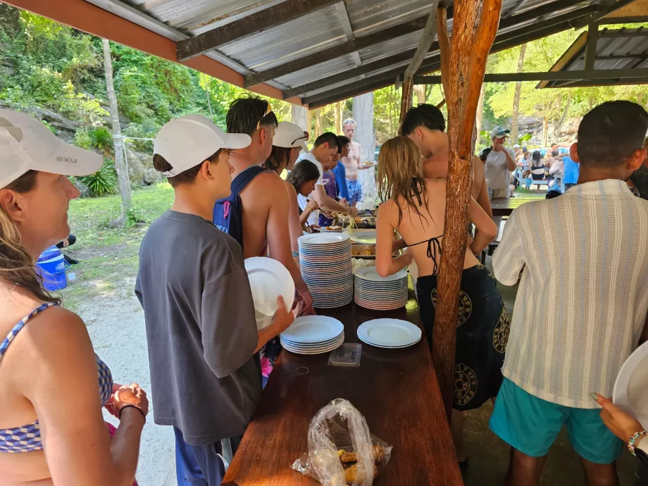 Almoço incluído no preço da viagem
