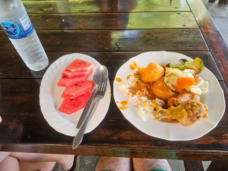 Almoço incluído no preço da viagem