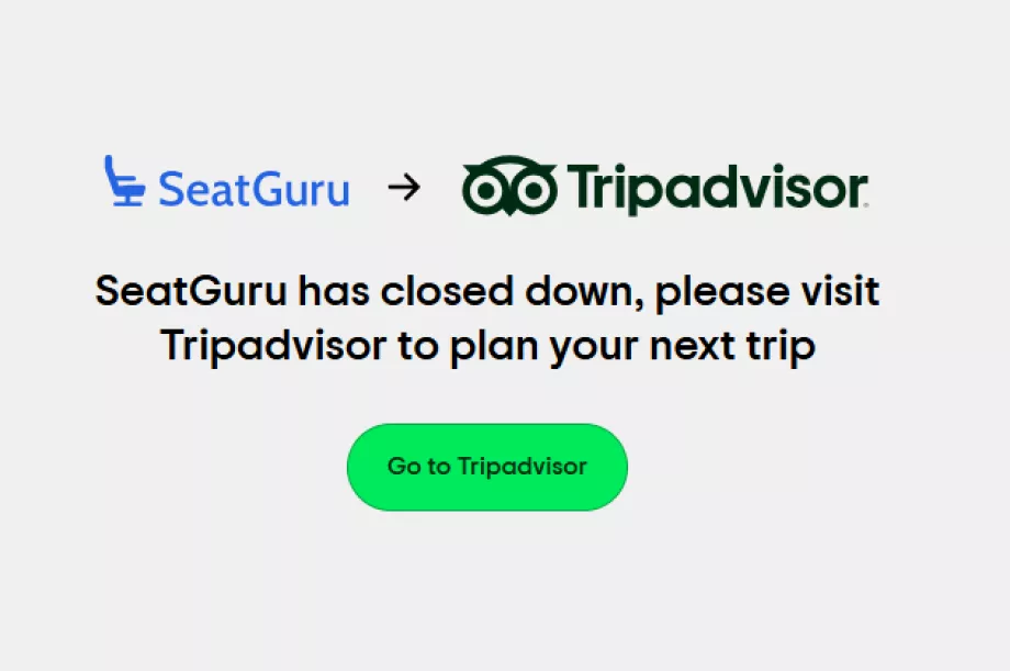 Fim do sítio Web SeatGuru