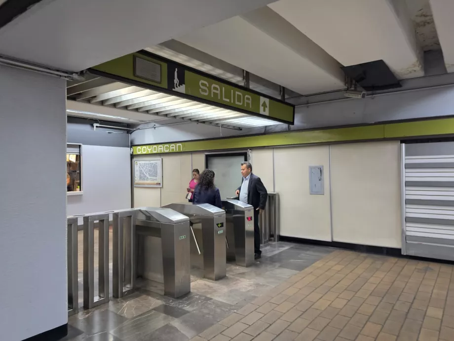 Saída da estação