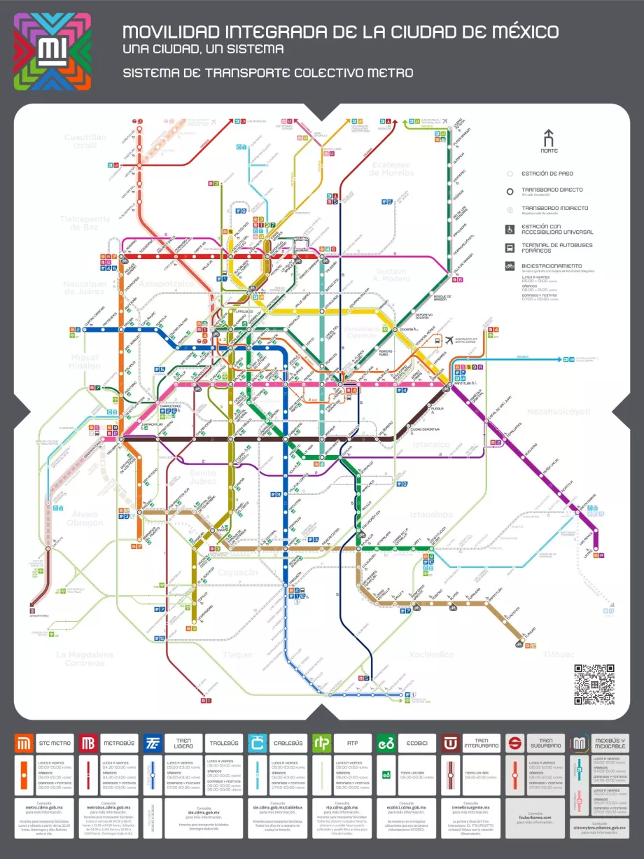 Mapa do Metro da Cidade do México