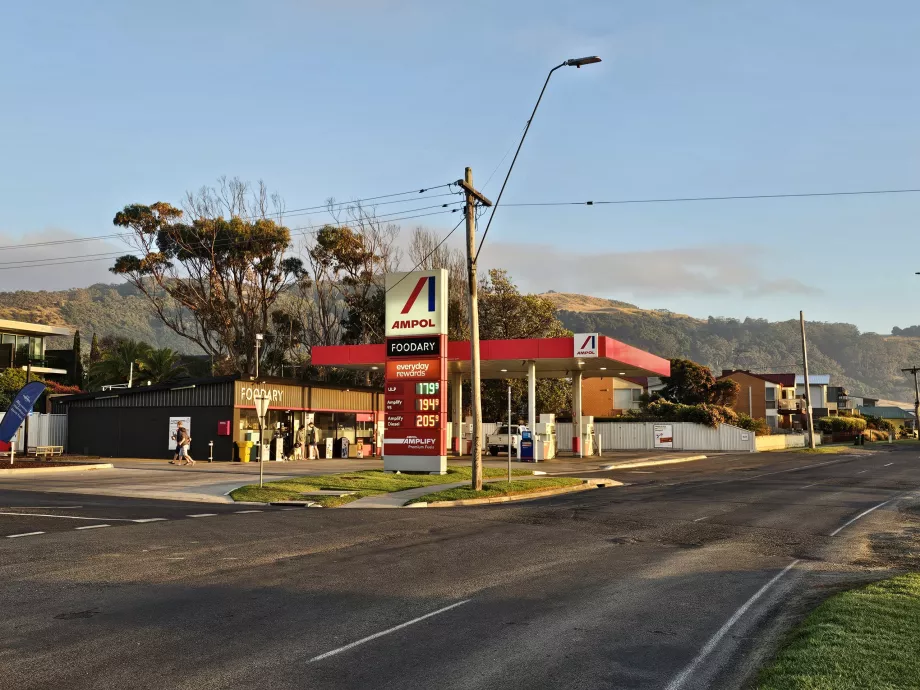 Posto de gasolina em Apollo Bay