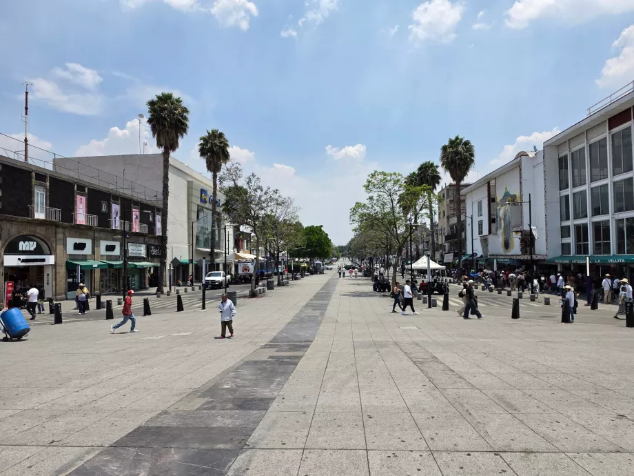 Zona pedonal de Calzada de Guadalupe