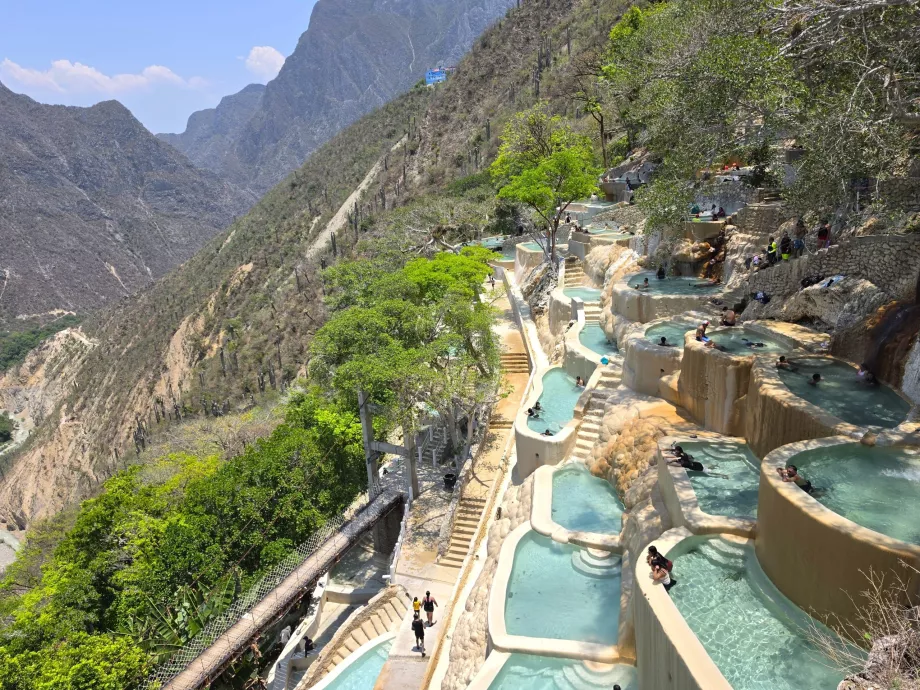 Piscinas em cascata Tolantongo