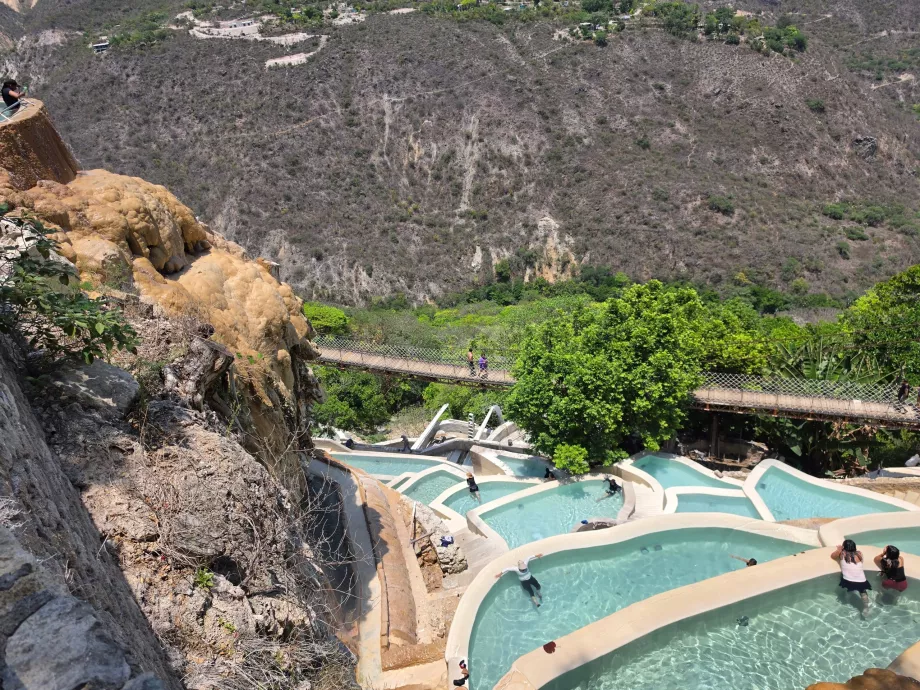 Piscinas em cascata Tolantongo