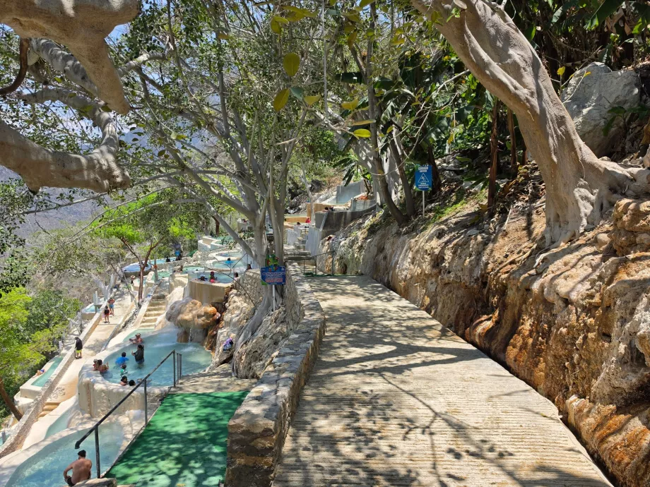 Piscinas em cascata Tolantongo