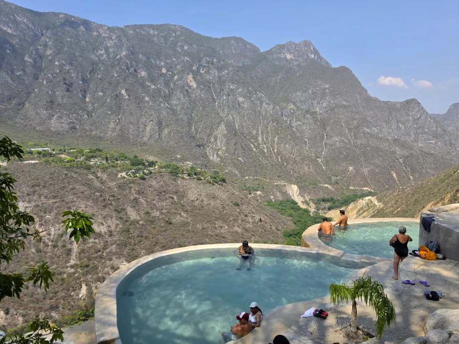 Piscinas em cascata Tolantongo