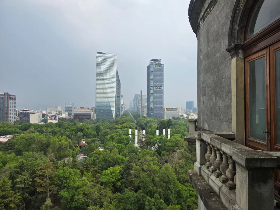 Castelo de Chapultepec, vista da cidade