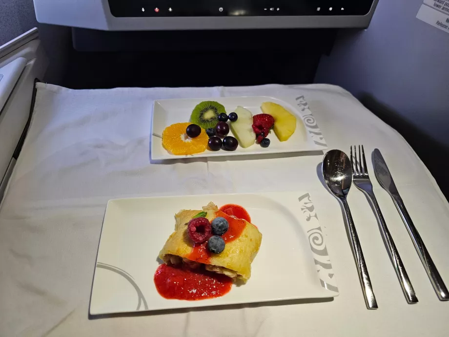 Sobremesa depois do pequeno-almoço