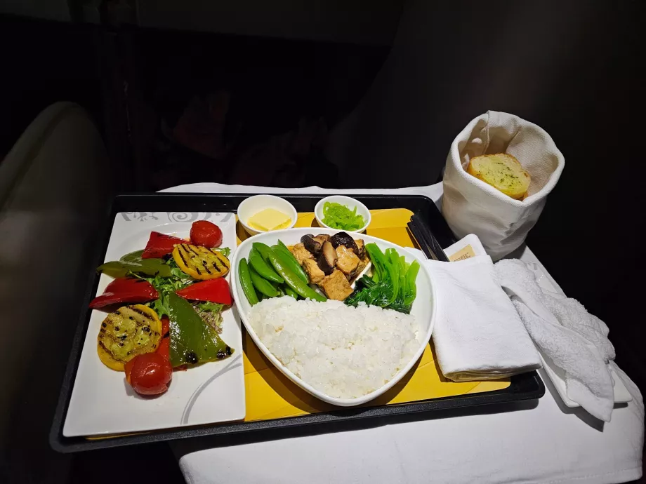 Variante vegetariana do prato principal