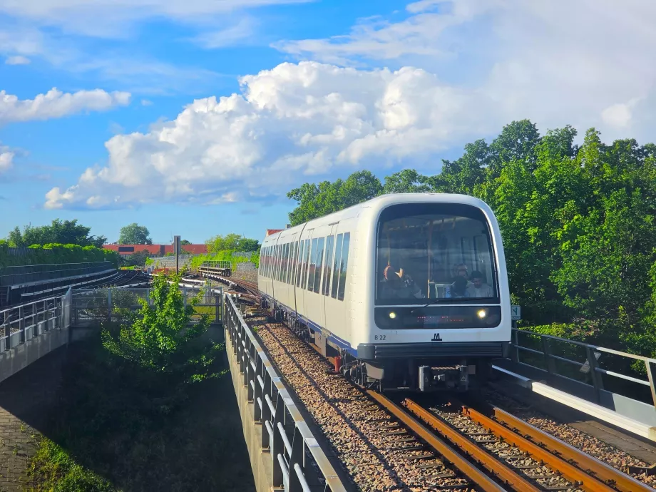 O metro sem condutor em Copenhaga