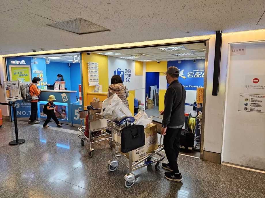 Depósito de bagagens, aeroporto TPE