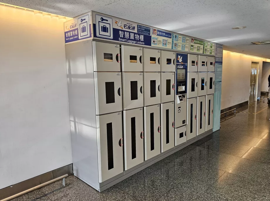 Cacifos para bagagens, aeroporto TPE