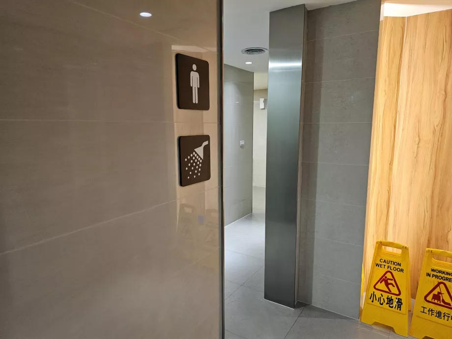 Designação dos chuveiros, aeroporto TPE