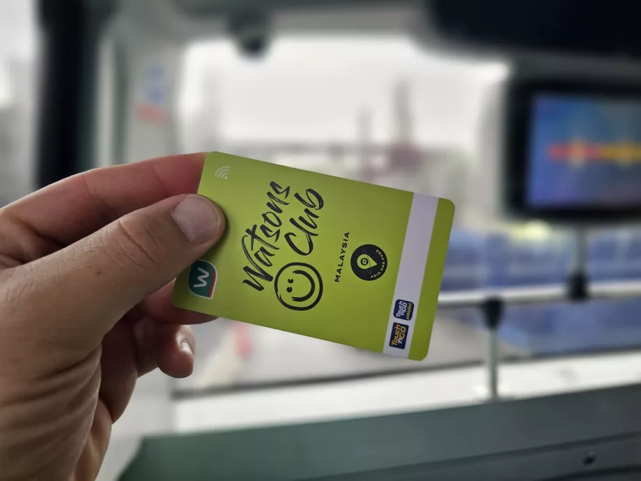 Cartão Touch-n-Go da Watsons