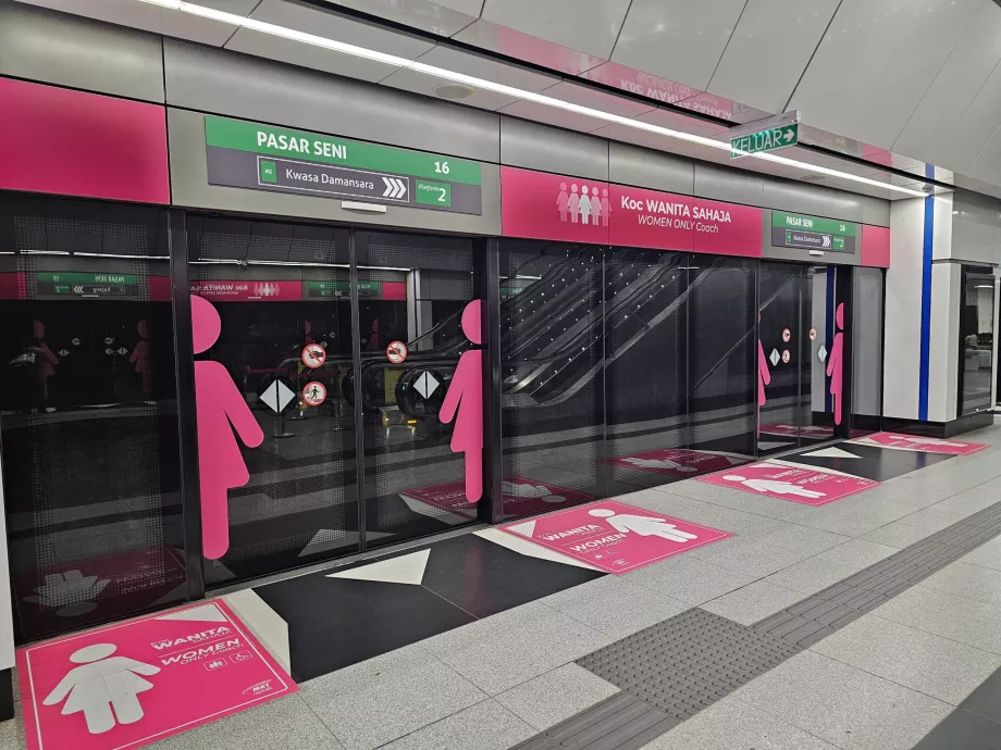 Parte da plataforma só para mulheres