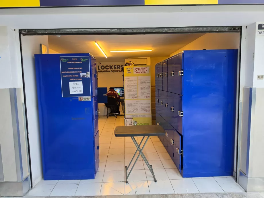 Depósito de bagagem no Terminal 1
