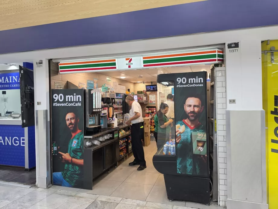 7-Eleven no átrio das chegadas