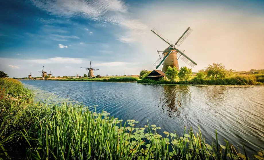 Moinhos de vento nos Países Baixos