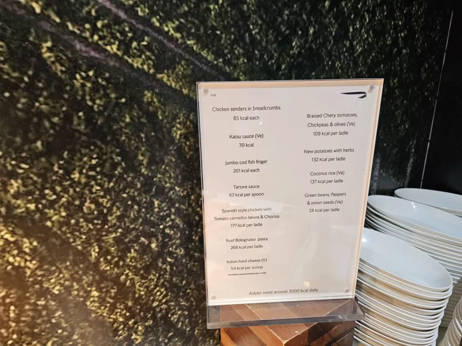 Informação sobre calorias