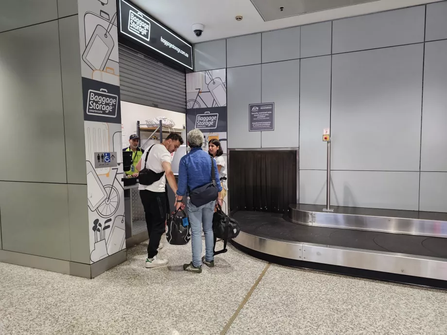 Armazenamento de bagagens, Terminal 3