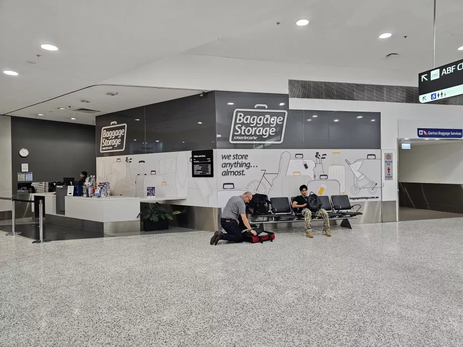 Armazenamento de bagagens, Terminal 1