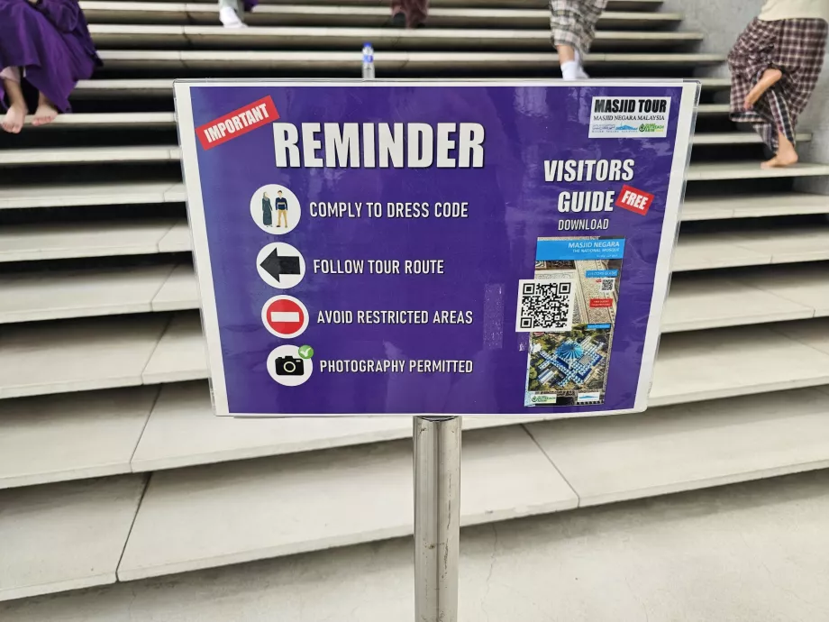 Placas de informação, Mesquita Nacional