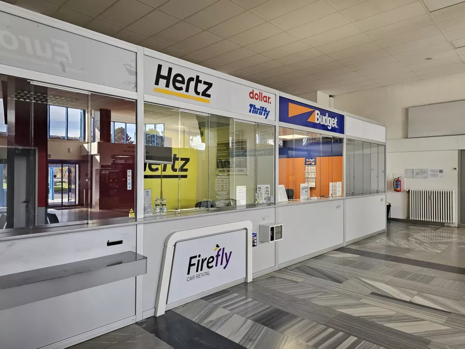 Balcões de aluguer de automóveis