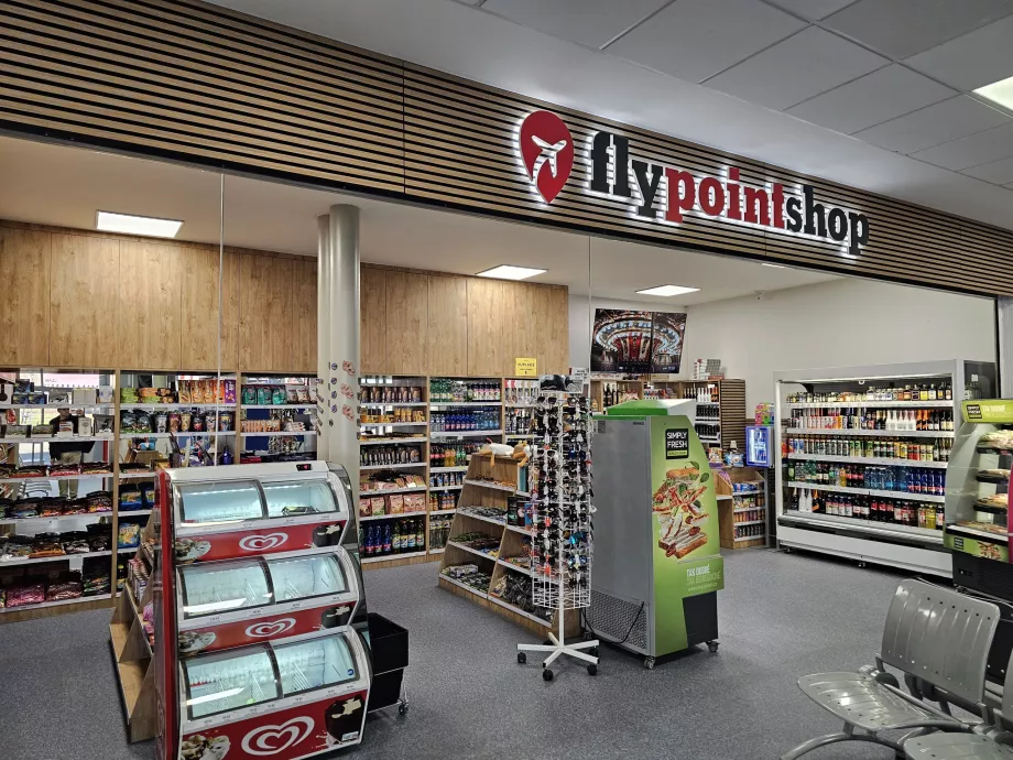 Loja após o controlo de segurança