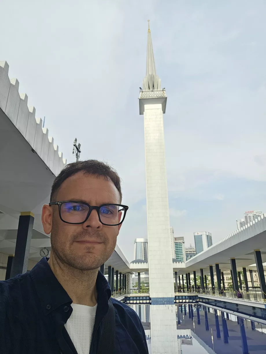 Eu na Mesquita Nacional