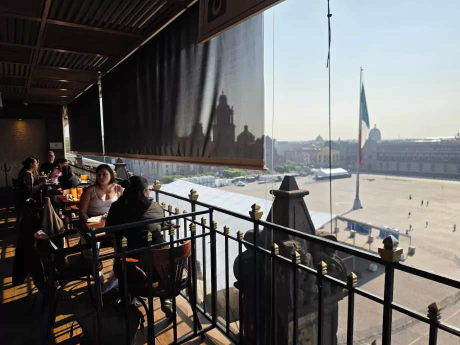 A vista durante o pequeno-almoço