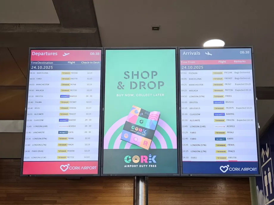 Chegadas e partidas - pranchas