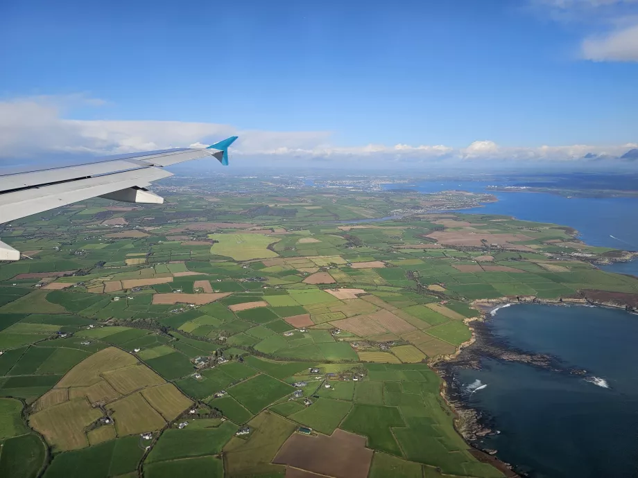 Chegada ao aeroporto de Cork