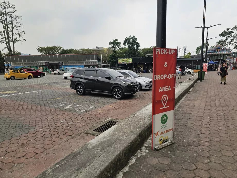 Ponto de recolha da aplicação Grab em Batu Caves