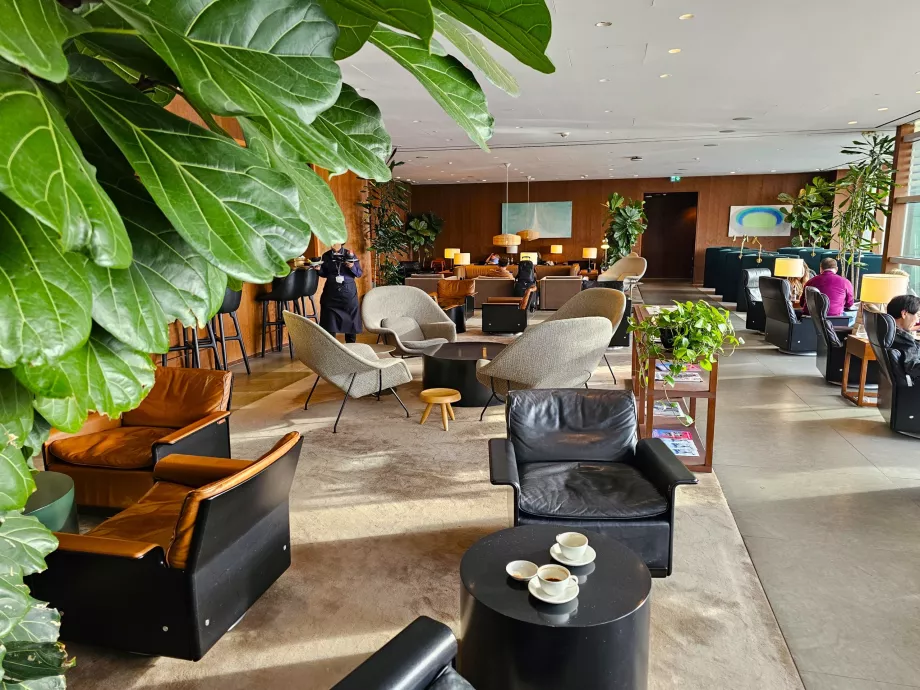 O ambiente geral da sala de estar