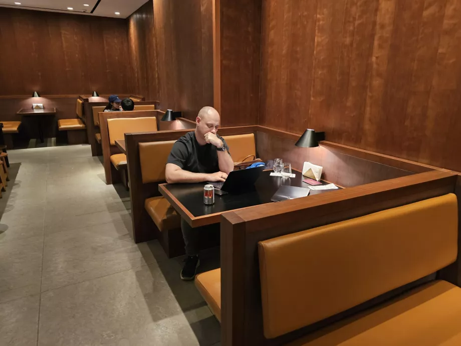 Trabalhamos na sala de estar