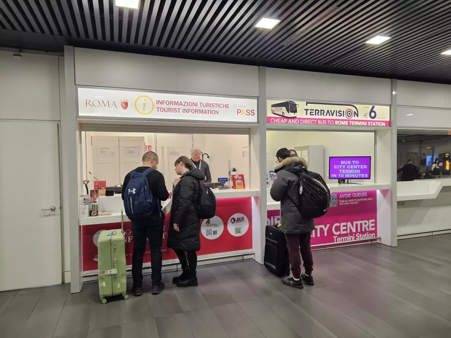 Bancos para venda de bilhetes de autocarro