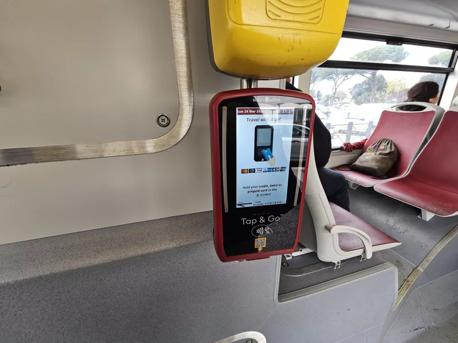 Validador para pagamento de tarifas sem contacto