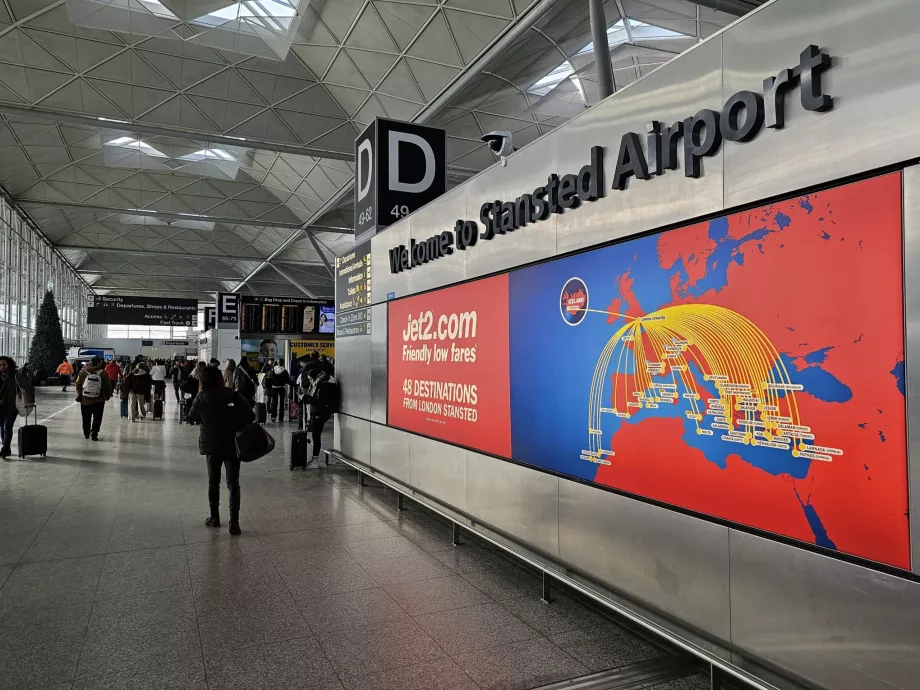Terminal do aeroporto de Stansted