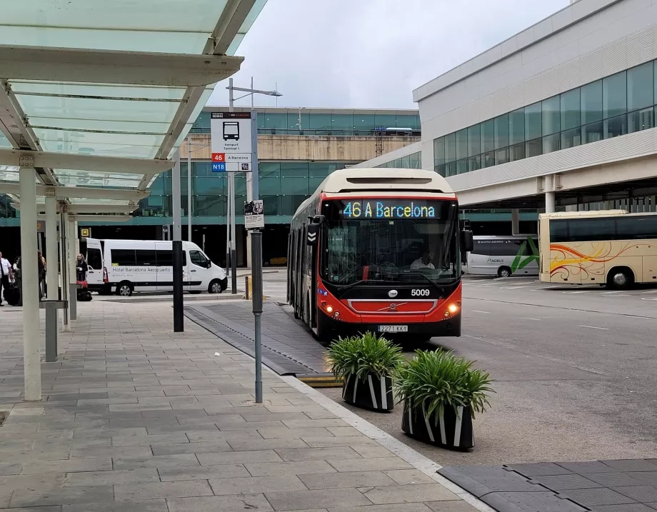 Paragem de autocarro 46 no Terminal 1
