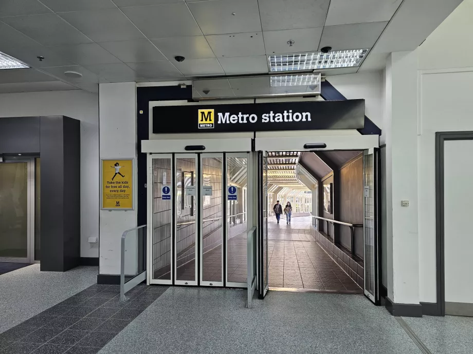 Entrada da estação de metro