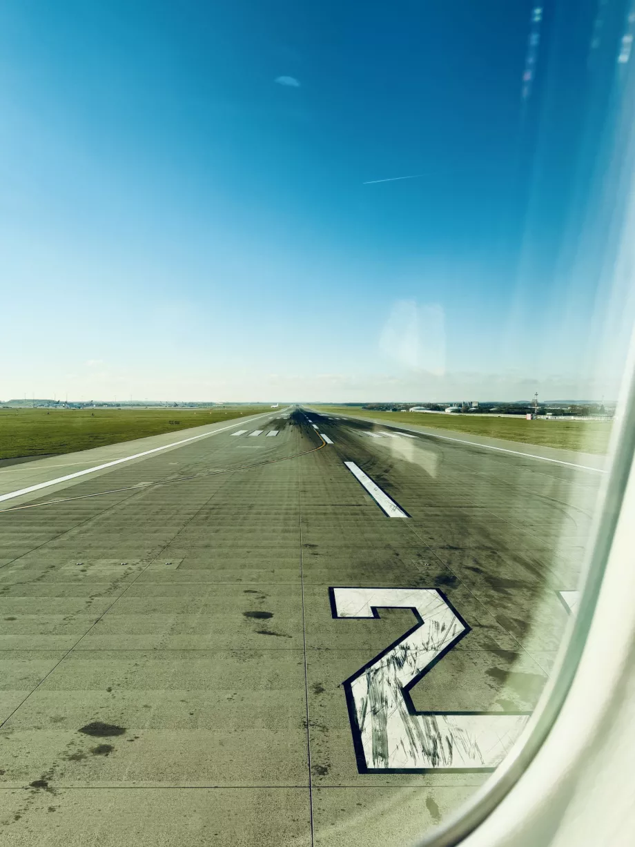 Pronto para descolar de PRG