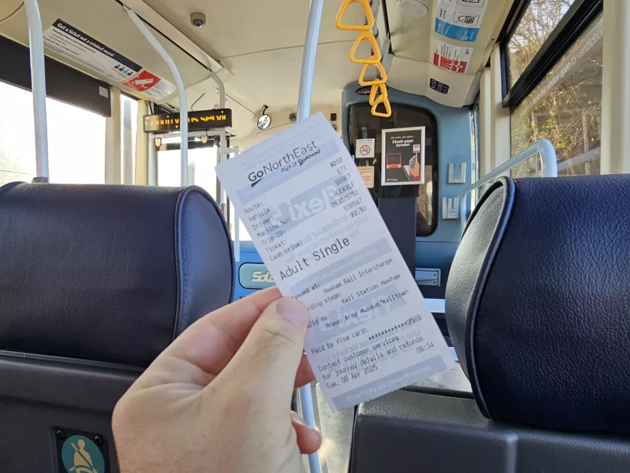 Bilhete de autocarro simples