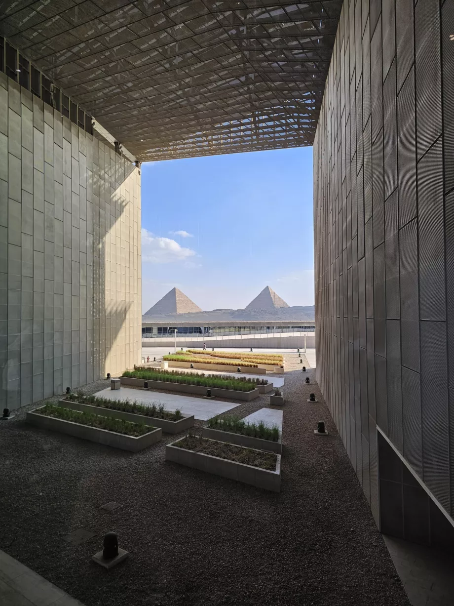 Vista das pirâmides de Gizé