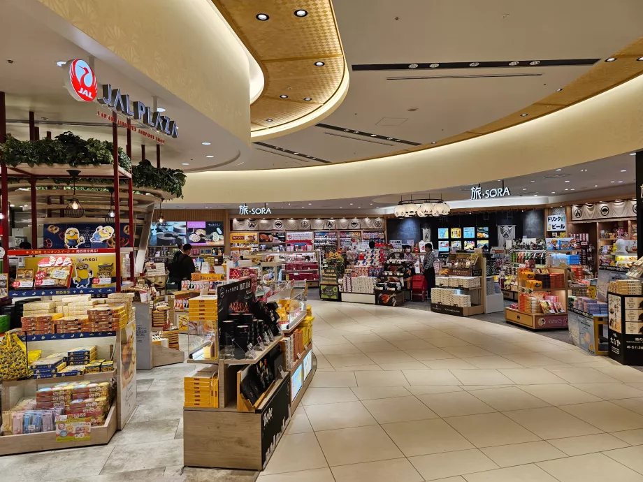 Lojas após o controlo de segurança