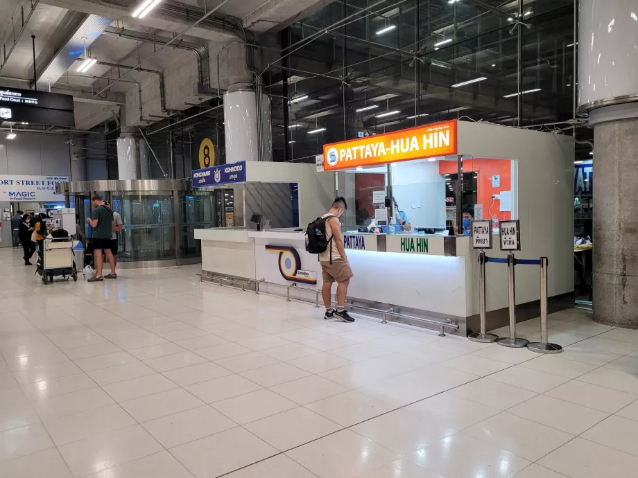 Bilheteiras em Pattaya e Hua Hin