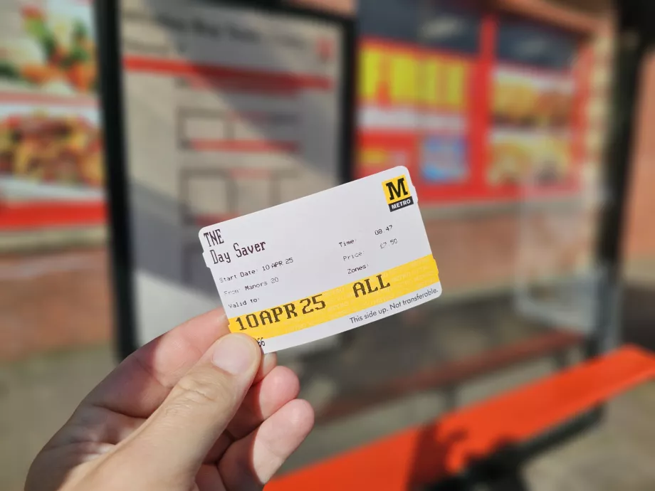 Bilhete diário TNE Saver